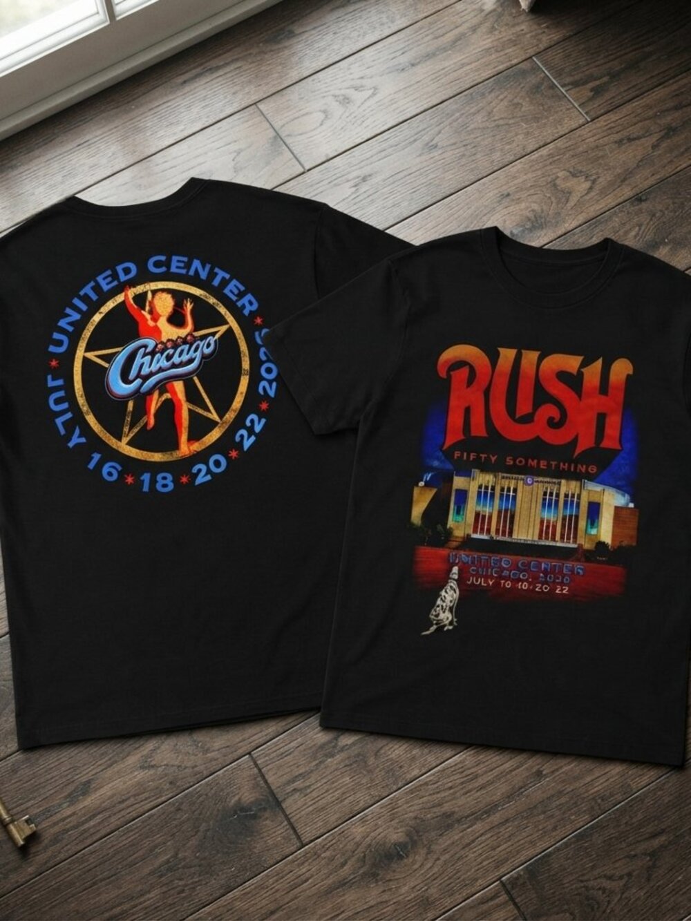 Rush Fifty Something Chicago United Center Tour Graphic T-Shirt